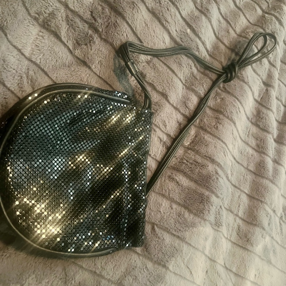 Whiting & Davis Black Sequin Handbag